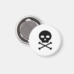 Schädel und Knochen Magnet