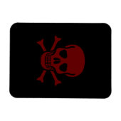 Schädel und Knochen Magnet (Horizontal)