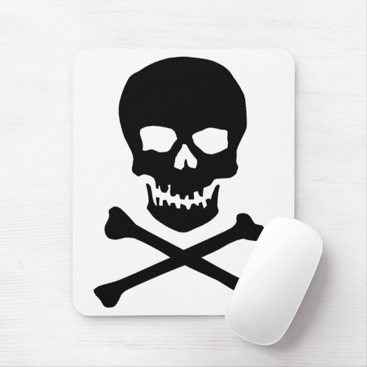 Schädel und Knochen Mousepad (Mit Mouse)