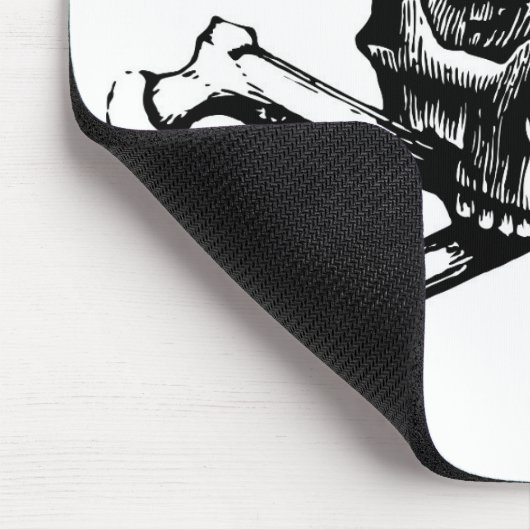 Schädel und Knochen Mousepad (Ecke)