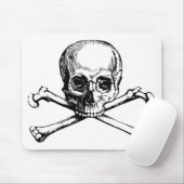Schädel und Knochen Mousepad (Mit Mouse)