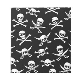 Schädel und Knochen Notizblock