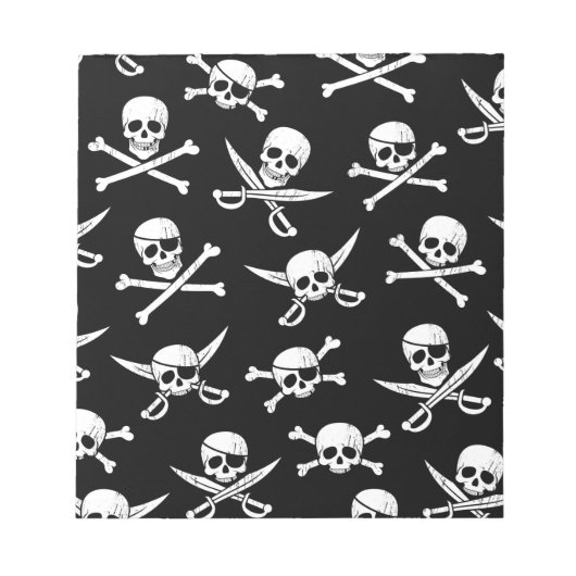 Schädel und Knochen Notizblock (Vorderseite)