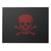 Schädel und Knochen Notizblock (Vorderseite)