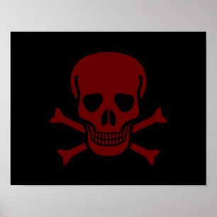 Schädel und Knochen Poster