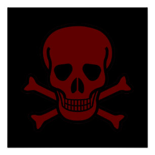 Schädel und Knochen Poster