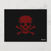 Schädel und Knochen Postkarte (Rückseite)