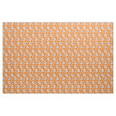 Schädel und Knochen Pumpkin Orange Stoff (Fat Quarter (45,7 x 55,9 cm))