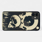Schädel und Knochen schwarz Case-Mate iPhone Hülle (Rückseite (Horizontal))