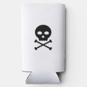 Schädel und Knochen Selters Dosenkühler (Rückseite)