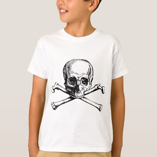 Schädel und Knochen T-Shirt (Vorderseite)