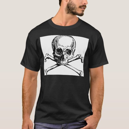 Schädel und Knochen T-Shirt (Vorderseite)