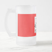 Schädel und Knochen Tasse Bier (Links)