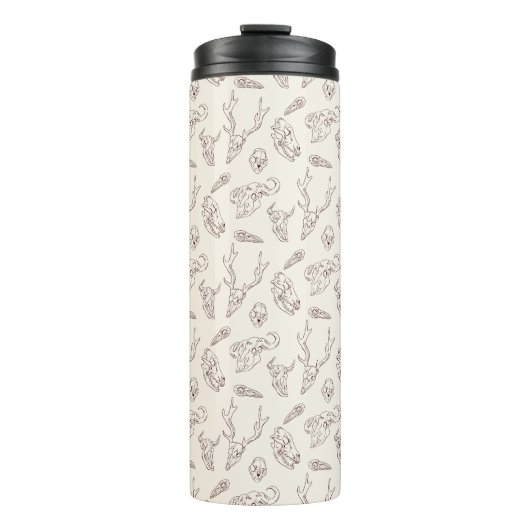 Schädel und Knochen Thermosbecher (Vorderseite)