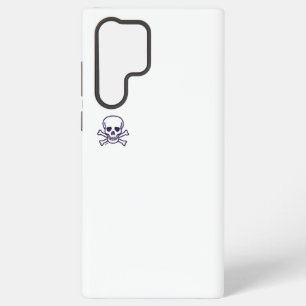 Schädel und Knochen weiß Samsung S22 Ultra Handyhü Galaxy Hülle