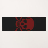 Schädel und Knochen Yogamatte (Rückseite (Horizontal))