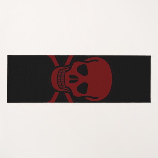 Schädel und Knochen Yogamatte (Vorderseite (Horizontal))