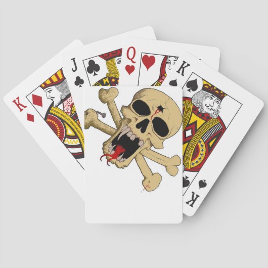 Schädel- und Knochendeck Spielkarten (Rückseite)