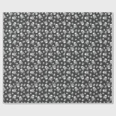 Schädel und Krebse Knochen weiß Geschenkpapier (Flach)