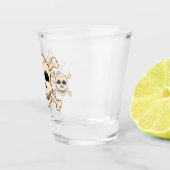 Schädel- und Krebsholz Schnapsglas (Rechts)