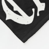 Schädel- und Krebsknochen Brustkrebs Fleecedecke (Ecke)
