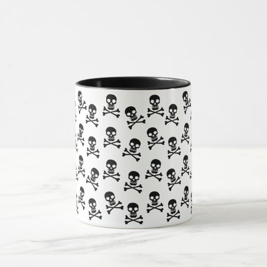 Schädel- und Krebsmuster Tasse (Zentrum)