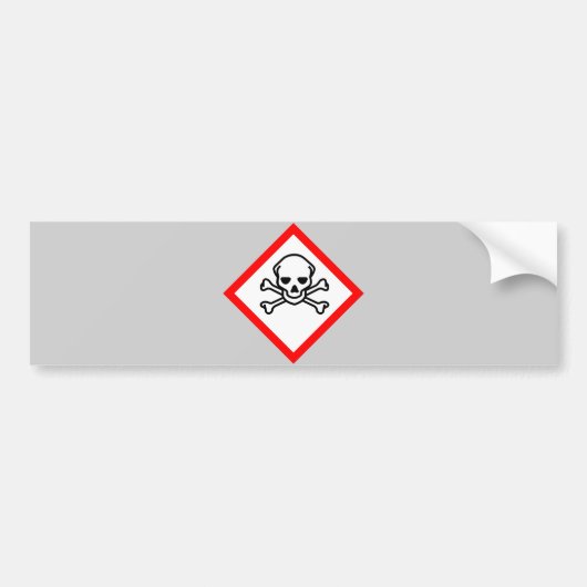 Schädel- und Krebsobensymbol Autoaufkleber (Vorne)