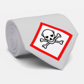 Schädel- und Krebsobensymbol Krawatte (Gerollt)