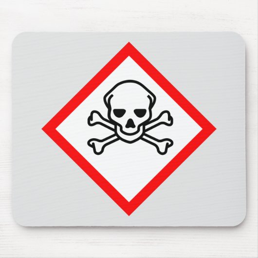 Schädel- und Krebsobensymbol Mousepad (Vorne)