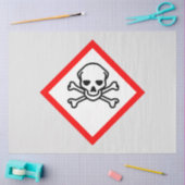Schädel- und Krebsobensymbol Seidenpapier (Basteln)