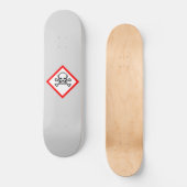 Schädel- und Krebsobensymbol Skateboard (Vorderseite)