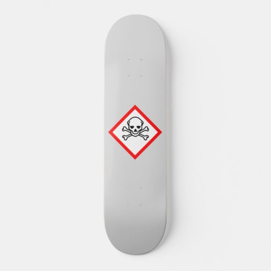 Schädel- und Krebsobensymbol Skateboard (Vorderseite)