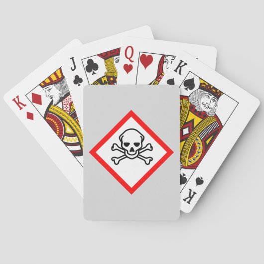 Schädel- und Krebsobensymbol Spielkarten (Rückseite)