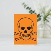 Schädel- und Krebsobgefährdung Postkarte (Stehend Vorderseite)