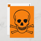Schädel- und Krebsobgefährdung Postkarte (Vorne/Hinten)