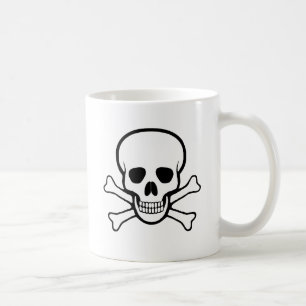 Schädel- und Krebsohlen-Tasse Kaffeetasse