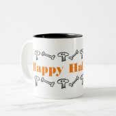 Schädel- und Krebsohlen-Tasse Zweifarbige Tasse (Vorderseite Links)