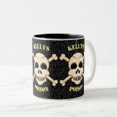 Schädel- und Krebsohlen-Tasse Zweifarbige Tasse (VorderseiteRechts)