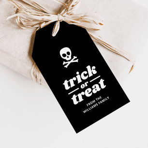 Schädel- und Krebstich oder Gastgeschenk behandeln Geschenkanhänger