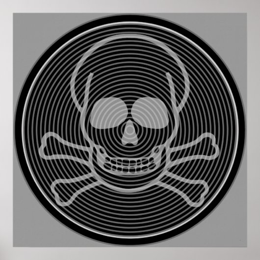 Schädel- und Krebstiefe Poster (Vorne)