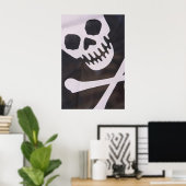 Schädel- und Krebstiftposter Poster (Heimbüro)