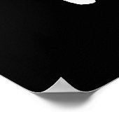 Schädel- und Krebstiftposter Poster (Ecke)