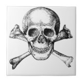 Schädel-und Kreuz-Knochen Fliese (Vorderseite)