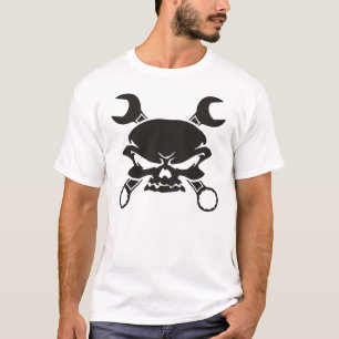 Schädel-und Kreuz-Schlüssel T-Shirt