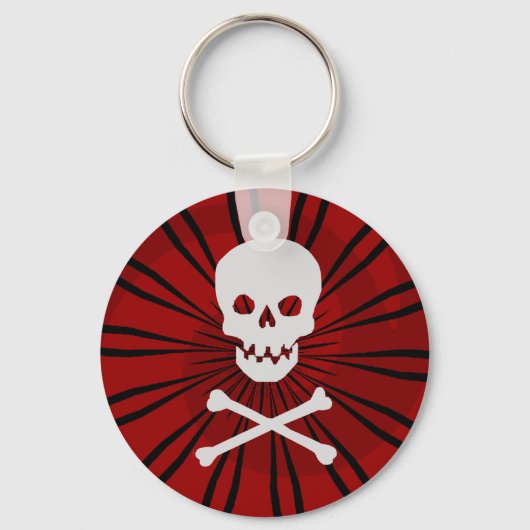 Schädel- und Kreuz-Schlüsselanhänger Schlüsselanhänger (Vorderseite)