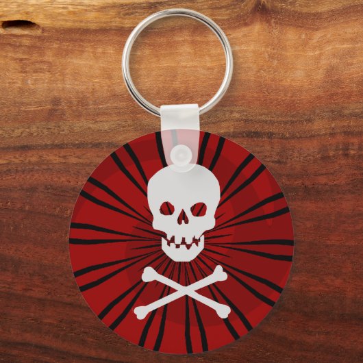 Schädel- und Kreuz-Schlüsselanhänger Schlüsselanhänger (Vorderseite)