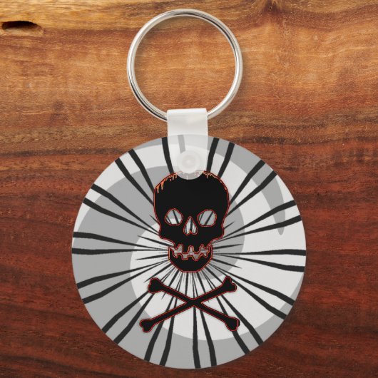 Schädel- und Kreuz-Schlüsselanhänger Schlüsselanhänger (Vorderseite)