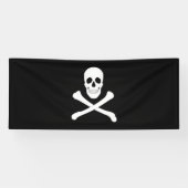 Schädel und Kreuzknochen Banner (Horizontal)