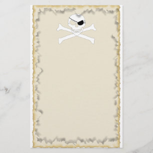 Schädel und Kreuzknochen Briefpapier
