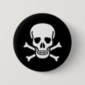 Schädel und Kreuzknochen Button (Vorderseite)